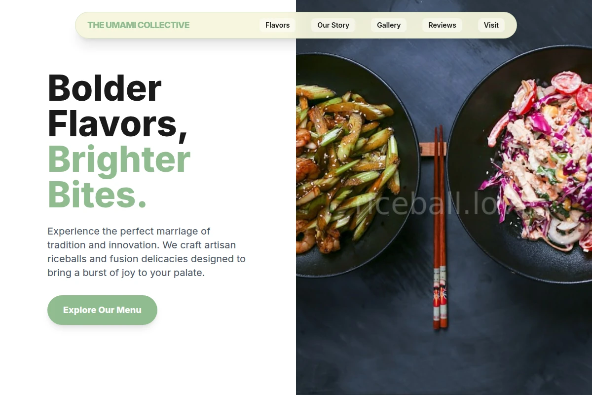 Fresh Asian Fusion Food