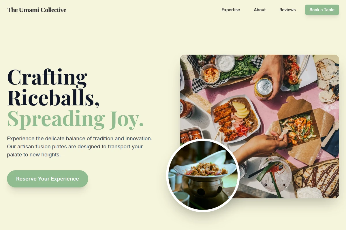 Artisan Asian Fusion Food