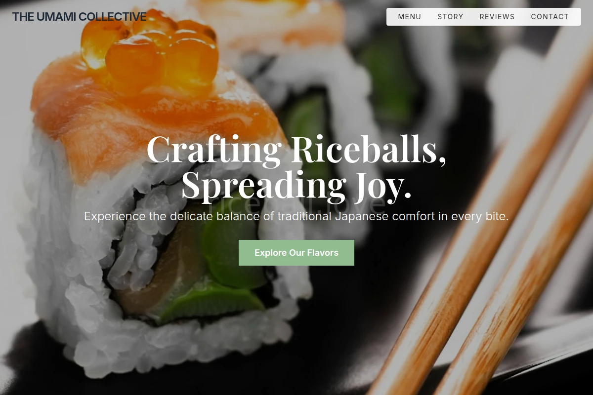 Rolling Japanese Food