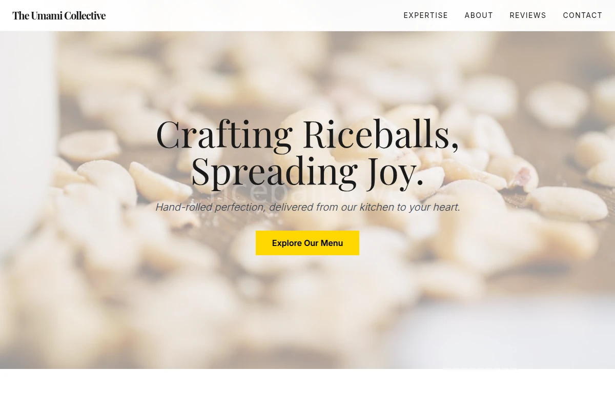 Minimalist Specialty Food